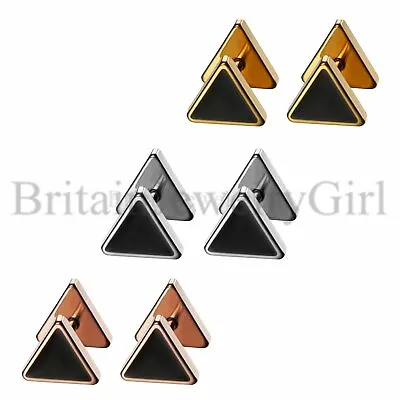 2-6pc Triangle Ear Stud Earrings Stainless Steel Piercing Jewelry For Men Women • $889