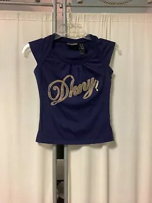 DKNY Jeans Vintage Cotton Purple Studded Logo Tank Top • $30