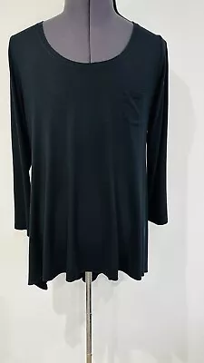 YONG Kim Black Short Dress Tunic ￼Size: 16 • £39.99