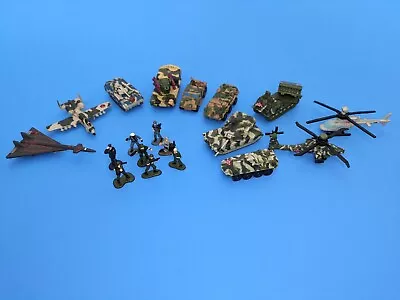 Micro Machines Military Lot Of 19 Galoob Tanks Planes Helicopters & Troops • $67