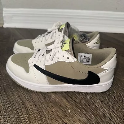 Size 9 Custom Jordan 1 Low Golf Shoes - Reverse Mocha Neutral Olive Inspired • $299