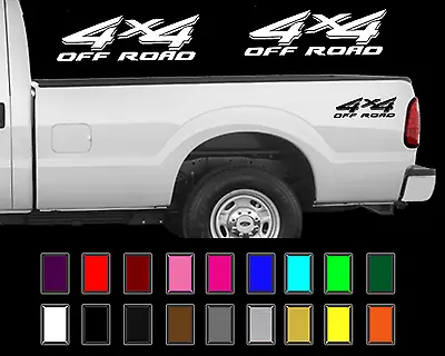 $14.40 • Buy 4x4 Off Road Decal Set Fits: Ford F250 Super Duty Truck Bed Side Vinyl Stickers