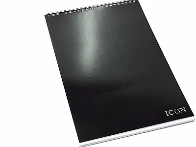 £10.99 • Buy A3 Sketch Pad Spiral Bound Drawing Book Art Work Pad Black 110gsm 100 Sheets 
