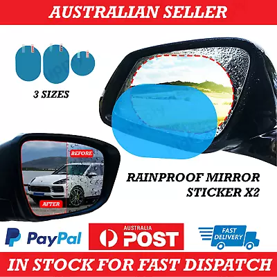 2Pcs Rainproof Car Rearview Mirror Sticker Anti-fog Protective Film Rain Shield • $4.79