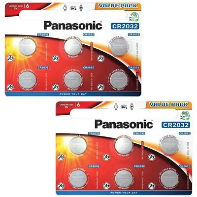 £4.49 • Buy Panasonic CR2032 3V Battery 2032 Batteries Lithium Coin Cell Car Key Fobs Toys