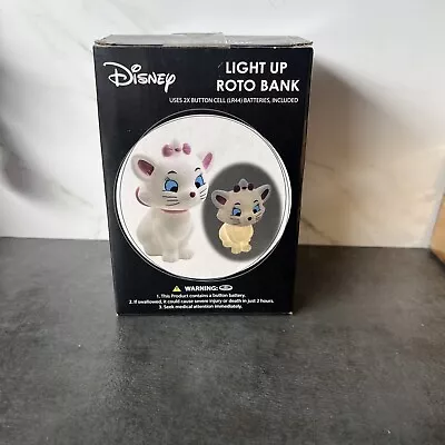 Disney The Aristocats Marie Coin Bank Roto Light Up New In Box • $19.99