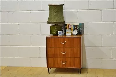 Vintage Chest Of Drawers Teak Meredew Hairpin Legs  Danish Mid Century DELIVERY • £155