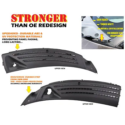 Left Right Upgraded Outer Windshield Window Wiper Cowl Cover Panel For Ford F150 • $59.31