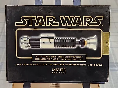 Master Replicas Obi-Wan Kenobi Lightsaber .45 Scaled  As First Built By  SW-303 • $90.87