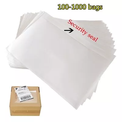 100-1000 7.5x 5.5 Clear Adhesive Top Loading Packing List Label Invoice Envelope • $11.66