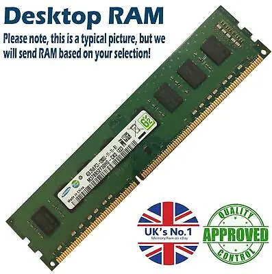 £8.98 • Buy 2GB 4GB 8GB Memory RAM Desktop PC3 10600 DDR3 1333MHz 240 Pin Non-ECC Lot