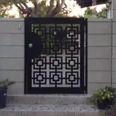 Contemporary Modern Metal Gate Modern Metal Gate Custom Size Art_36x48 • $999