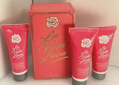 New LA VIDA LOCA Eau De Toilette By Preferred -3 Fl Oz/90 Ml +BONUS Mini Lotions • $19.99