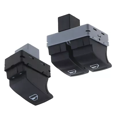 Set Of 2 Power Window Control Switch For VW Transporter T5 T6 7E0959855A Black • £14.29