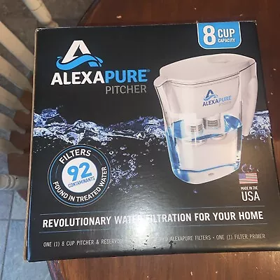 Alexapure Pitcher Water Filter Filtration System Jug BPA Free Made USA  8 Cup • $45