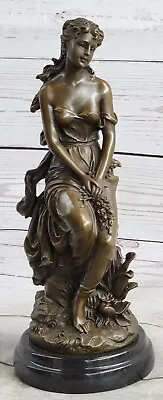 The Maiden Sculpture By Auguste Moreau Depicts A Young Beautiful Bob Haired  • $299