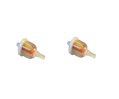 Universal 6mm Fuel Filter Lawn Mower Petrol Garden Equipment 1/4'' Fuel Line X 2 • £4.49