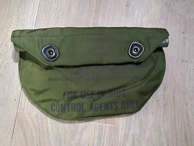 Vietnam Era Nylon Gas Mask Riot Control Agents Military Issued Waterproof Bag A1 • $35