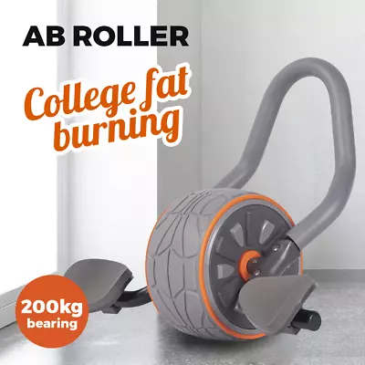 Grey AB Roller Wheel Training Home Gym Fitness • $15.30