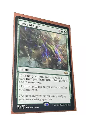 MTG Force Of Vigor Modern Horizons 164/254 Regular Rare NM Pack Fresh!! • $9.99