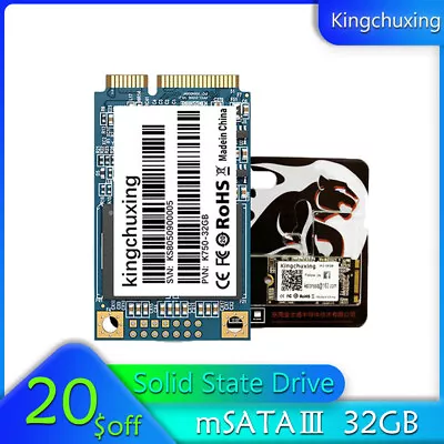 Kingchuxing MSATA Ⅲ Internal Solid State Drive 32GB Desktop Laptop High Speed • $9.99