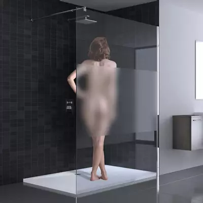 Wet Room Shower Screen Glass Frameless Walk In Enclosure Color Range 800-1300mm • £194.90