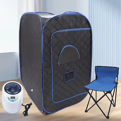 Portable Full Body Personal Steam Sauna Tent Heated Spa Detox Therapy 1000W 2L • $112.10