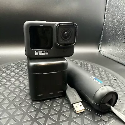 GoPro HERO9 Black 3 Batteries Charger And Tripod Bundle 20MP 4k Action Camera • $0.01