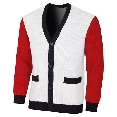 £69.99 • Buy J.Lindeberg Mens Blocked Knitted Merino Wool Cardigan Sweater 68% OFF RRP