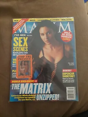 MAY 2003 MAXIM Magazine Monica Bellucci T.A.T.u • $10