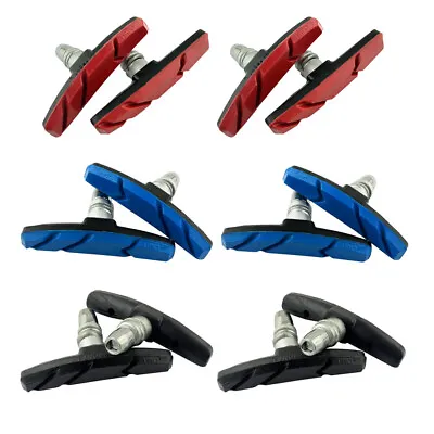 2 Pairs V Type Brake Pads Shoes For BMX Road MTB Bike Bicycle Road Cycling • $9.59