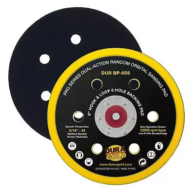 6  Hook & Loop DA Backing Plate Pad 6 Hole Pattern Auto Sanding Polishing Pad • $10.99