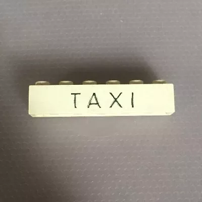 Lego 1x6 Brick White Taxi • $4.50