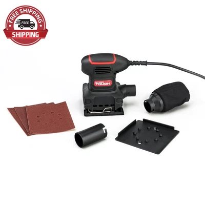 $29.83 • Buy Hyper Tough 2 Amp Corded 1/4 Sheet Palm Sander With Dust Bag, Vacuum Hose Adapte