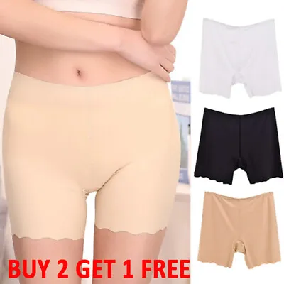Women Elastic Soft Safety Anti Chafing Under Shorts Pants Ladies Underwear New • £3.46