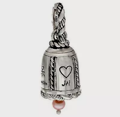 John Hardy Jai Bell With Pink Cultured Pearl Sterling Silver Pendant/Enhancer • $245