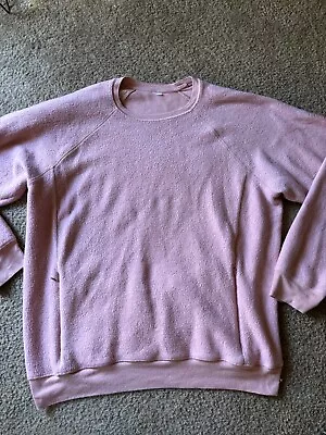 ALO Yoga Women's X Large Pink Fleece Muse Crewneck • $55