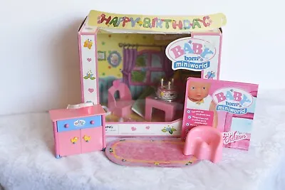 $25 • Buy Zapf Baby Born Miniworld Happy Birthday Set W/extras--no Doll (Q)