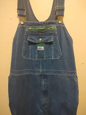 Liberty Blue Denim Bib Flex Overalls Men's Workwear Farm Cotton 48 X 30 NEW • $24.79