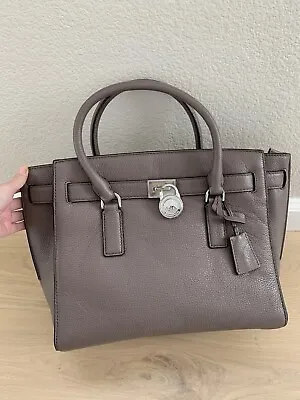MICHAEL KORS  Hamilton Traveler Cinder Leather Handbag Tote Purse NWT • $169