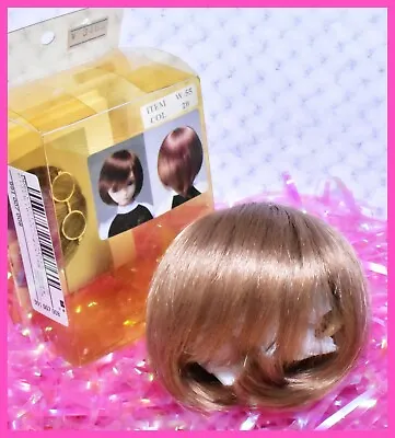 BJD Volks Super Dollfie SD W-55 LIGHT GOLD Brown Short Bob Wig 9/10 • $27.95