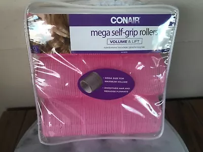 Conair Self Grip Extra Large Hair Rollers 9 Pack Voluminous Curls 2 .5 In. • $10.50