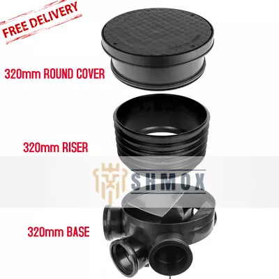 320mm Inspection Chamber Manhole - 1 X Base 2 X Riser 1 X Round Cover • £49.99