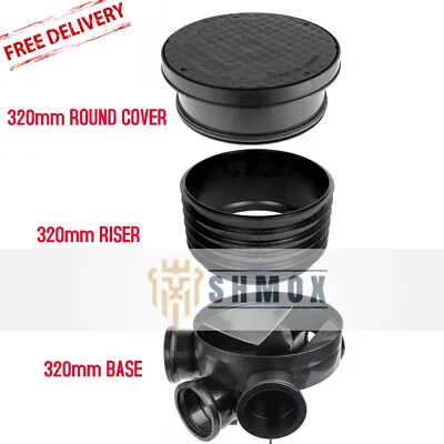 320mm Inspection Chamber Manhole - 1 X Base 3 X Riser 1 X Round Cover • £57.99
