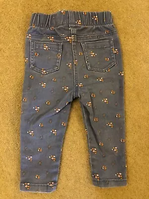 Matalan Baby Girl Detail Jeans - Size 9-12 Months • £1.50