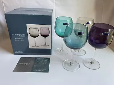  NIB   Waterford  Marquis  Set (4) Balloon Wine  Polka Dot  Glasses   GIFT  • $99.99