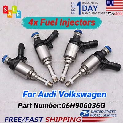 4Pcs Fuel Injectors For Audi A3 A4 A5 Q5 VW CC GTI Tiguan 2.0L Turbo 06H906036G • $55.17