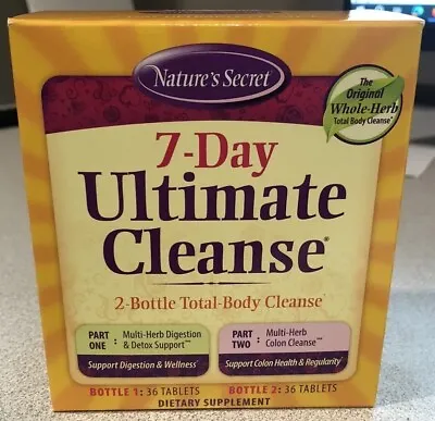 Nature's Secret 7-Day Ultimate Cleanse 2-Part Total-Body Cleanse • $11.75