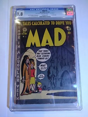 Mad #1 - EC 1952 CGC 1.8 1st Satire Comic. • $3250
