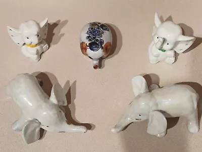 Lot Of 6 Vintage Elephant Figurines • $11